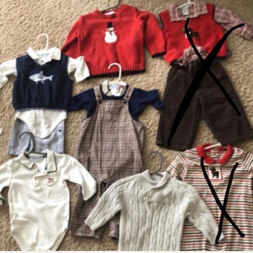 6-12 month Janie and Jack boys clothes lot